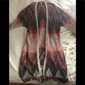 Lucky brand duster sweater